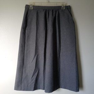 Vintage 1980s JCPenney Gray Mini Skirt